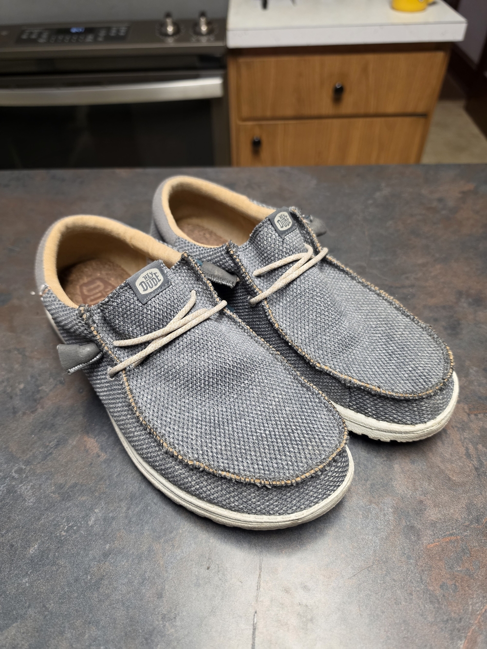 Hey Dude Wally Funk Open Mesh Slip-On Shoes - Gray - Size 11